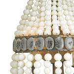 Бра каплевидной формы декорированная нитями стеклянных бусин молочного цвета Bead threads варинант исполнения - 1 | Loft Concept в Кирове