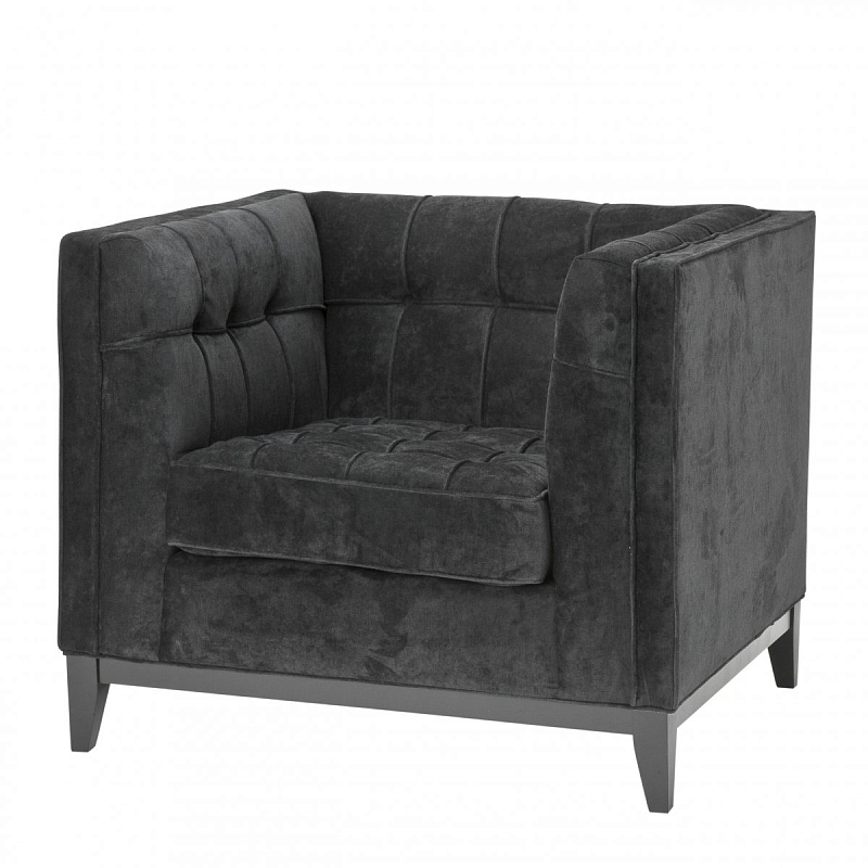 Кресло Eichholtz Chair Aldgate Black Черный Кресло Eichholtz Chair Aldgate Black Черный в Кирове | Loft Concept