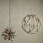 Люстра круглая в виде веток деревьев Natural Driftwood варинант исполнения - 4 | Loft Concept в Кирове