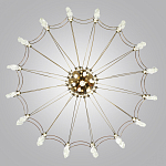 Люстра подвесная из металла с прозрачными подвесками из хрусталя Quasar 93 варинант исполнения - 4 | Loft Concept в Кирове