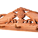 Панно-вешалка из дерева дельфины Panel With Animals варинант исполнения - 2 | Loft Concept в Кирове