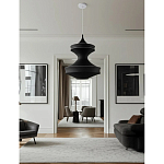 Подвесной вязаный черный светильник «Моника» варинант исполнения - 2 | Loft Concept в Кирове