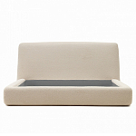 Кровать со съемным бежевым чехлом из ткани букле White Boucle Collection варинант исполнения - 3 | Loft Concept в Кирове