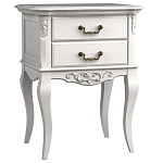 Тумба прикроватная белого цвета из массива бука в стиле прованс White Provence варинант исполнения - 1 | Loft Concept в Кирове