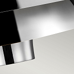 Подвесной светильник с широким многоярусным металлическим плафоном цвета никель в современном стиле Feiss варинант исполнения - 5 | Loft Concept в Кирове