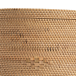 Плетеная овальная корзина с крышкой Shani Rattan Basket варинант исполнения - 4 | Loft Concept в Кирове