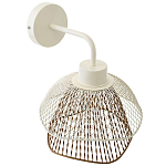Бра с сетчатым металлическим абажуром Beige Gold Mesh Lampshade варинант исполнения - 3 | Loft Concept в Кирове