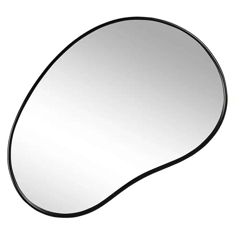 Зеркало асимметричной формы Oval Light Reflection Черный Зеркало асимметричной формы Oval Light Reflection Черный в Кирове | Loft Concept