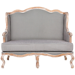 Диван двухместный из массива бука светло-серый Solid Luxury варинант исполнения - 1 | Loft Concept в Кирове