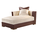 Элитарная современная кушетка Birmingham с кожаными вставками  варинант исполнения - 1 | Loft Concept в Кирове