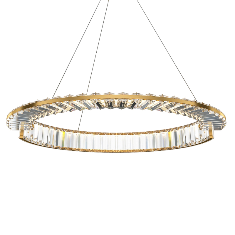 Люстра подвесная Krone 3000К 36Вт Латунь Прозрачный в Кирове | Loft Concept 