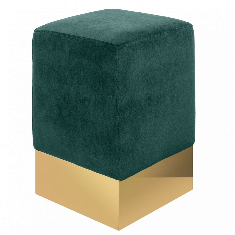STELLA STOOL Зеленый пуф Золотой Малахит (зеленый) STELLA STOOL Зеленый пуф Золотой Малахит (зеленый) в Кирове | Loft Concept