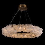 Люстра кольцевая из натурального горного хрусталя Harmonious Crystal Circles варинант исполнения - 1 | Loft Concept в Кирове