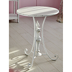 Столик белый кованный в прованском стиле Vaucluse варинант исполнения - 5 | Loft Concept в Кирове