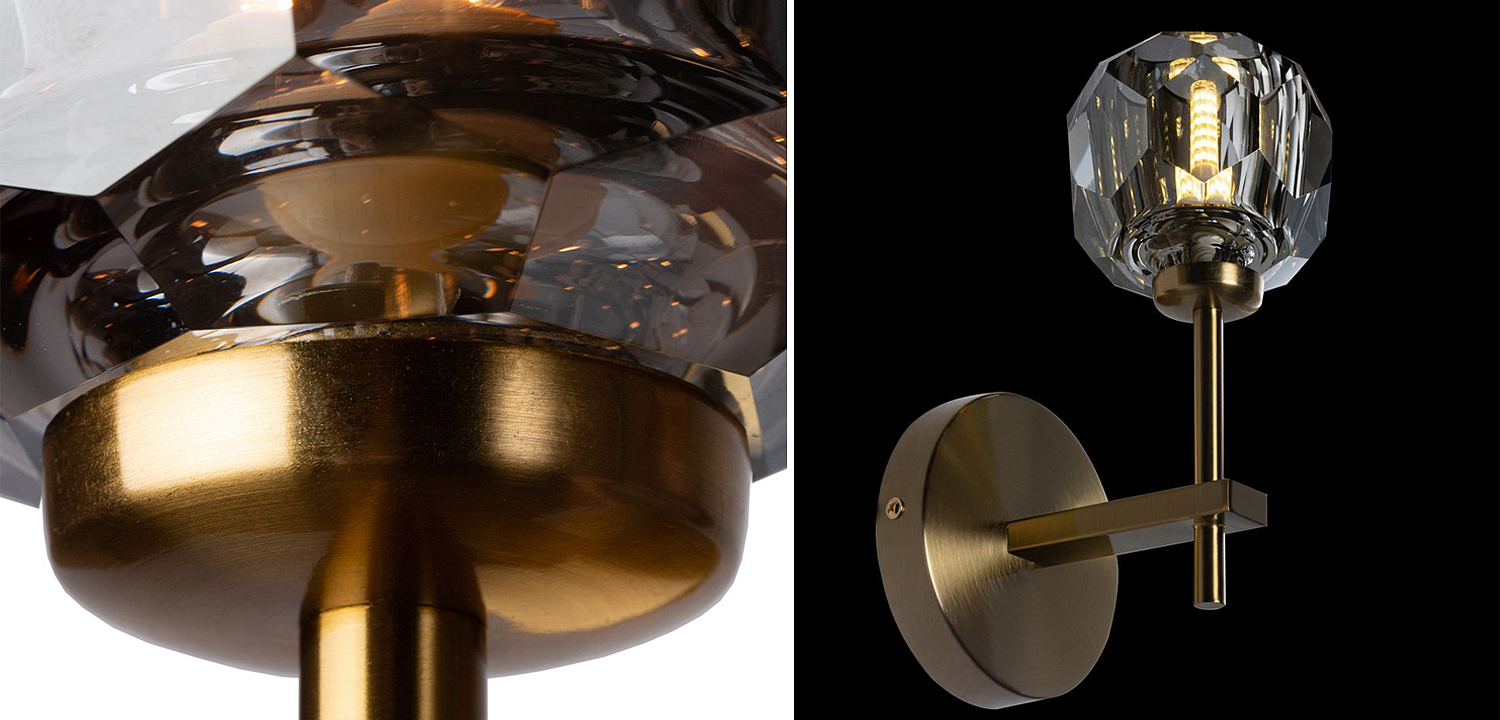 Бра RH Boule de Cristal Single Sconce smoky Бра RH Boule de Cristal Single Sconce smoky - Loft-Concept в Кирове