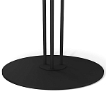 Стол журнальный с круглой столешницей из стекла Gray and Gold Marble варинант исполнения - 4 | Loft Concept в Кирове