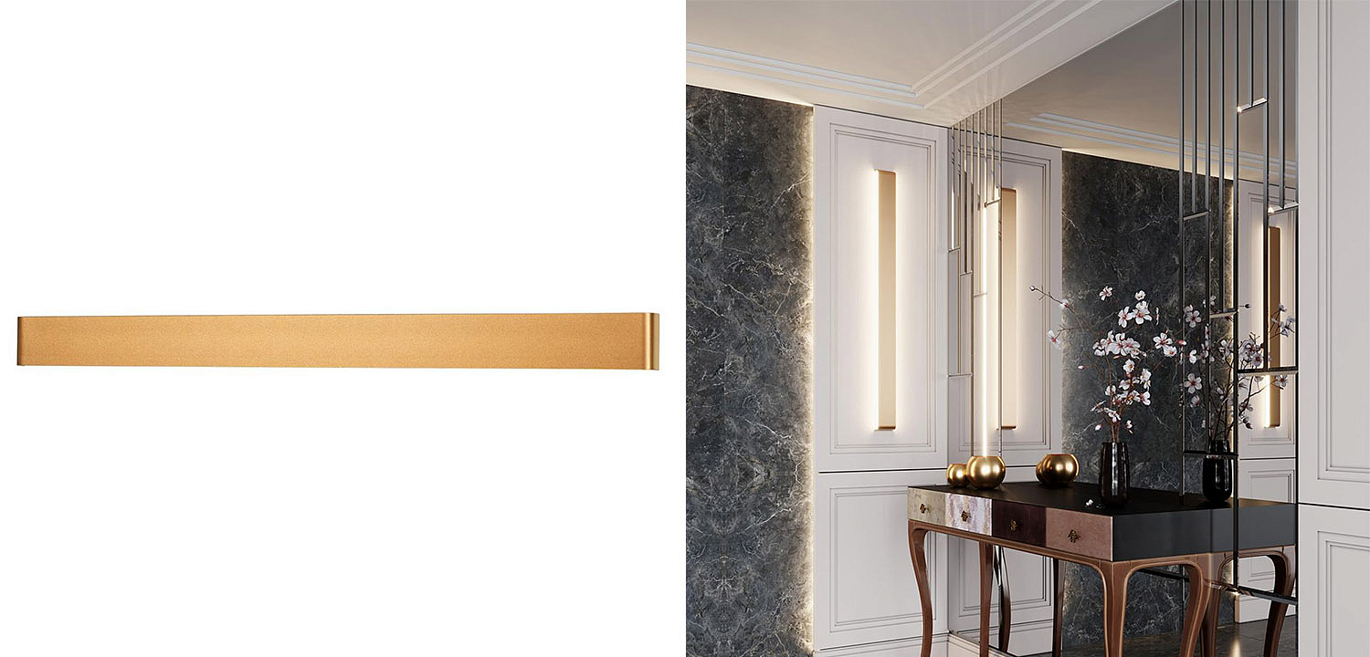 Бра Obverse Gold Long Wall lamp Бра Obverse Gold Long Wall lamp - Loft-Concept в Кирове
