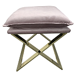 Пуф велюровый на металлическом основании Meekness варинант исполнения - 1 | Loft Concept в Кирове