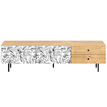 Длинная ТВ-тумба с принтом на ящиках Elise TV Stand варинант исполнения - 8 | Loft Concept в Кирове