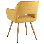 Стул в рогожке желтого цвета NEASAN STOOL варинант исполнения - 4 | Loft Concept в Кирове