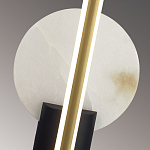 Бра с круглым плафоном из алебастра и бронзовой декоративной стрекозой 45 Alaris  варинант исполнения - 6 | Loft Concept в Кирове