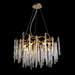 Люстра на подвесе с каркасом из металла и прозрачными подвесками из стекла Droplet Chandelier варинант исполнения - 2 | Loft Concept в Кирове