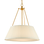 Подвесной светильник светодиодный с фактурным тканевым конусообразным абажуром White Fabric Lampshade варинант исполнения - 3 | Loft Concept в Кирове