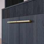 Стеллаж Primo с ящиками Черный дуб  варинант исполнения - 5 | Loft Concept в Кирове