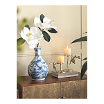 Ваза с мотивами цветущего сада с попугаями Blue Vase Inspired by Nature варинант исполнения - 4 | Loft Concept в Кирове