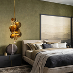 Люстра креативная из дисков цвета латунь Constellation Light and Style варинант исполнения - 3 | Loft Concept в Кирове