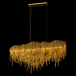 Люстра подвесная с металлическими дугами и длинными цепочками 115 см Atlantis Chain варинант исполнения - 3 | Loft Concept в Кирове