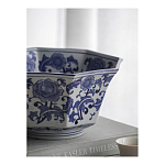 Чаша белая с синим цветочным узором Chino Dishes варинант исполнения - 5 | Loft Concept в Кирове