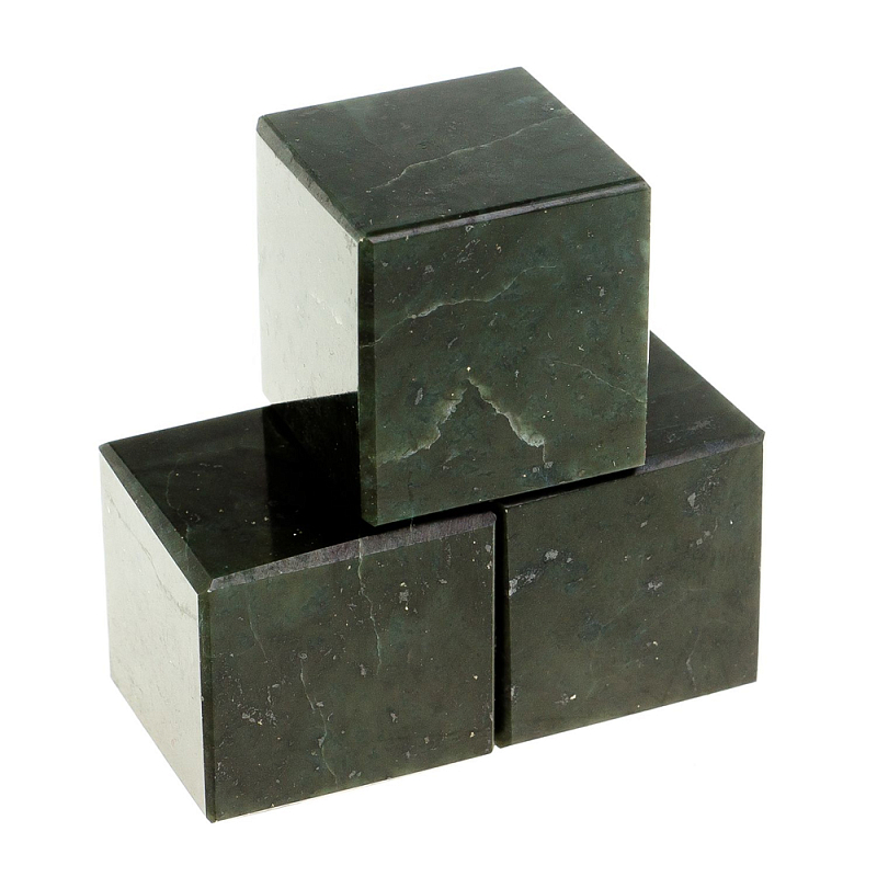 Камни для охлаждения виски из чёрного змеевика Natural Stone Cube Черный Камни для охлаждения виски из чёрного змеевика Natural Stone Cube Черный в Кирове | Loft Concept