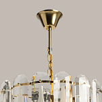 Люстра многоярусная с овальными прозрачными подвесками 36 см Harmonica варинант исполнения - 11 | Loft Concept в Кирове