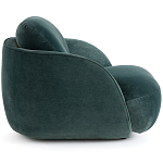 Полукруглое мягкое кресло Halle Green Armchair варинант исполнения - 4 | Loft Concept в Кирове