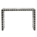 Консоль Дизайнерская Kenya Console ZEBRA Bone Inlay black варинант исполнения - 1 | Loft Concept в Кирове