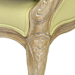 Кресло Ava Classical Armchair green striped flax варинант исполнения - 5 | Loft Concept в Кирове