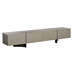 Тумба под телевизор серая с мраморной столешницей Uniqueness Marble варинант исполнения - 1 | Loft Concept в Кирове