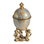 Шкатулка на величественных львах из фарфора с бронзовыми элементами Eden Garden варинант исполнения - 4 | Loft Concept в Кирове