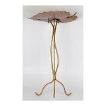 Столик приставной с столешницей Тропический лист Tropical Forest gold варинант исполнения - 3 | Loft Concept в Кирове