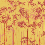 Обои ручная роспись Distant Bamboo Firefly on dyed paper варинант исполнения - 1 | Loft Concept в Кирове