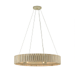 Люстра круглая из толстых деревянных реек Natural Style варинант исполнения - 2 | Loft Concept в Кирове