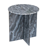 Столик кофейный с столешницей из черного мрамора Compact Black Marble Table варинант исполнения - 2 | Loft Concept в Кирове