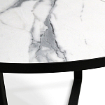 Стол обеденный раздвижной со столешницей белый мрамор Magali варинант исполнения - 8 | Loft Concept в Кирове