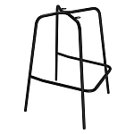 Барный стул со спинкой и подлокотниками на 4-х металлических ножках Douglas Rhombus Серый Велюр варинант исполнения - 5 | Loft Concept в Кирове