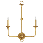 Бра настенное золотого цвета в форме подсвечника Graceful Smoothness варинант исполнения - 3 | Loft Concept в Кирове