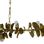 Линейная люстра Brass Eucalyptus Branches Lighting Chandelier варинант исполнения - 3 | Loft Concept в Кирове