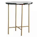 Столик приставной с круглой столешницей с полосатым узором Tabletops with Striped Pattern варинант исполнения - 1 | Loft Concept в Кирове