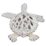 Статуэтка черепаха с ажурным панцирем и детализированной текстурой в белом цвете Marine Accessories варинант исполнения - 4 | Loft Concept в Кирове