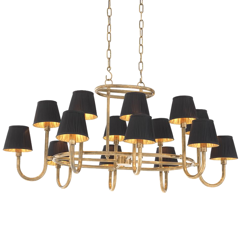 Люстра Chandelier Sparrows Латунь Черный Люстра Chandelier Sparrows Латунь Черный в Кирове | Loft Concept